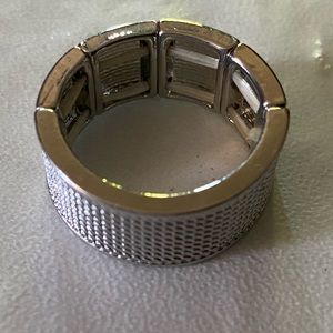 Mens Modern Silver Ring